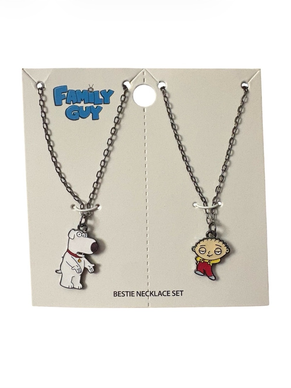 Family Guy Brian & Stewie Bestie Necklace Set